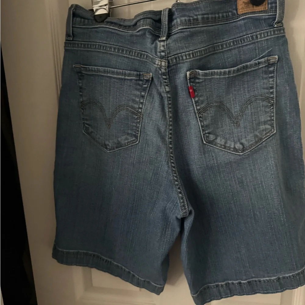 Levi's Blue Denim Bermuda Shorts